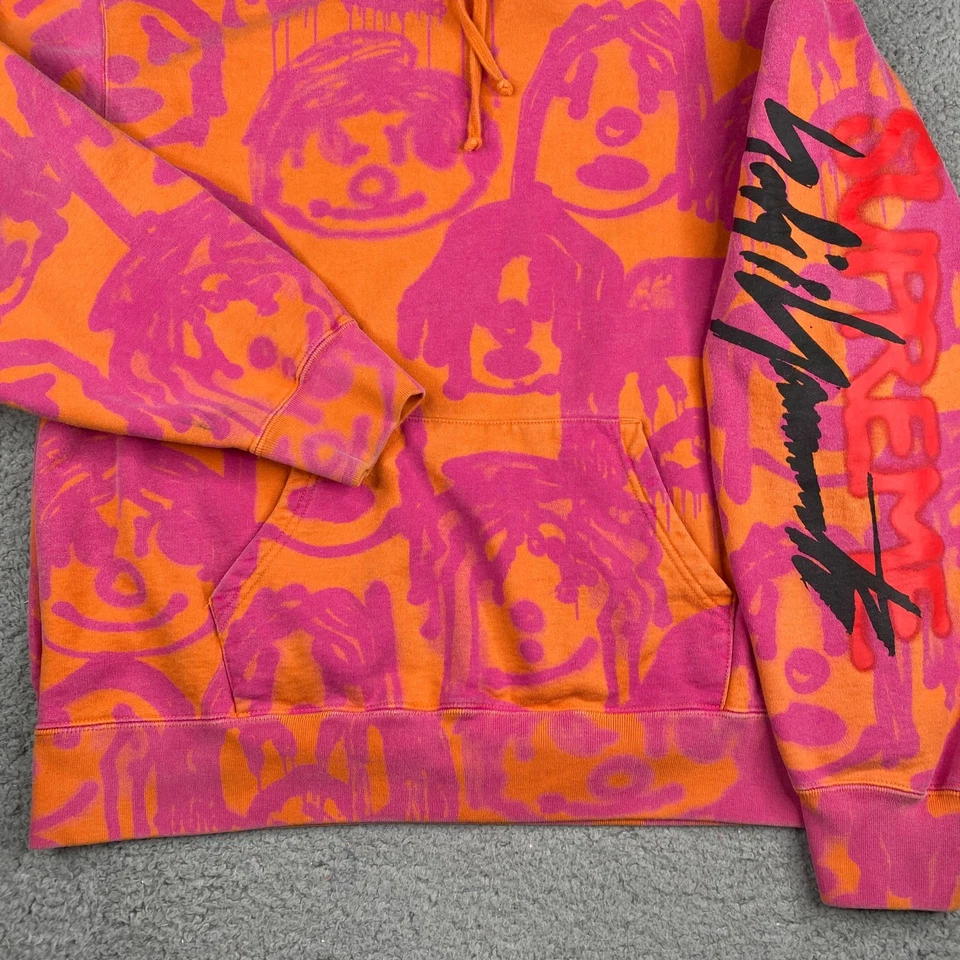 Supreme Yohji Yamamoto Sudadera con Capucha Para Hombre Mediana Naranja Algodón Pullover Foto 3 de 4