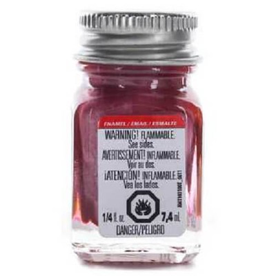 Testors 1/4oz Metallic Red Enamel Model Paint 1152T