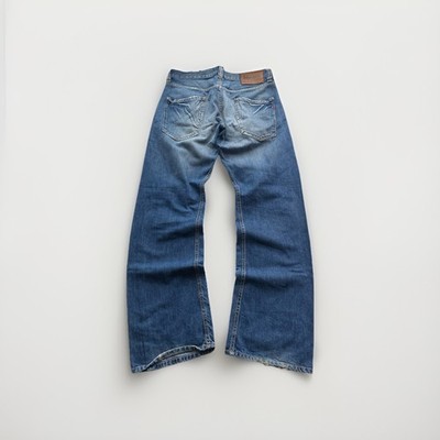 Japanede Replay Distressed Relaxed Blue Punk Opium Jeans Mens