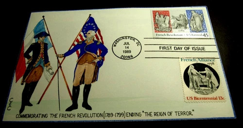 UNITED STATES HAND PAINTED FIRST DAY COVER SIGNED C & C SCOTT C120 AND 1753