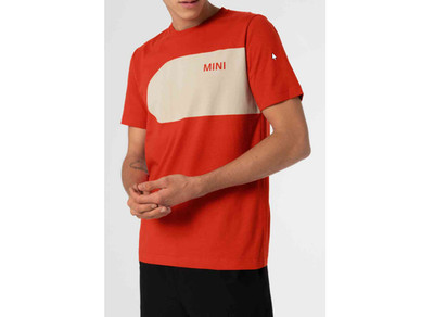 Original MINI T-Shirt Men's Car Face Detail RED/VIBRANTS Gr. L UPE 45 