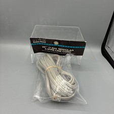 Radio Shack: 279-356, Modular 4-Wire Line Cord, 25ft, Gray, New