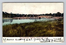 Mamaroneck NY-New York, Old Drawbridge Oakhurst, Antique Vintage c1906 Postcard