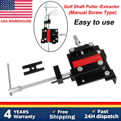 VROOMAUTOLY For Golf Shaft Puller Extractor Manual Screw Type For Steel & Graphite Shaft US