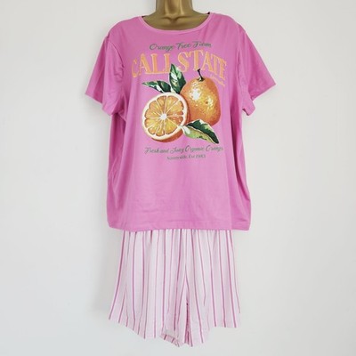NEW Simply Be Plus Size 16-34 Super Soft Pink Pyjama 2 Piece Set Top Shorts