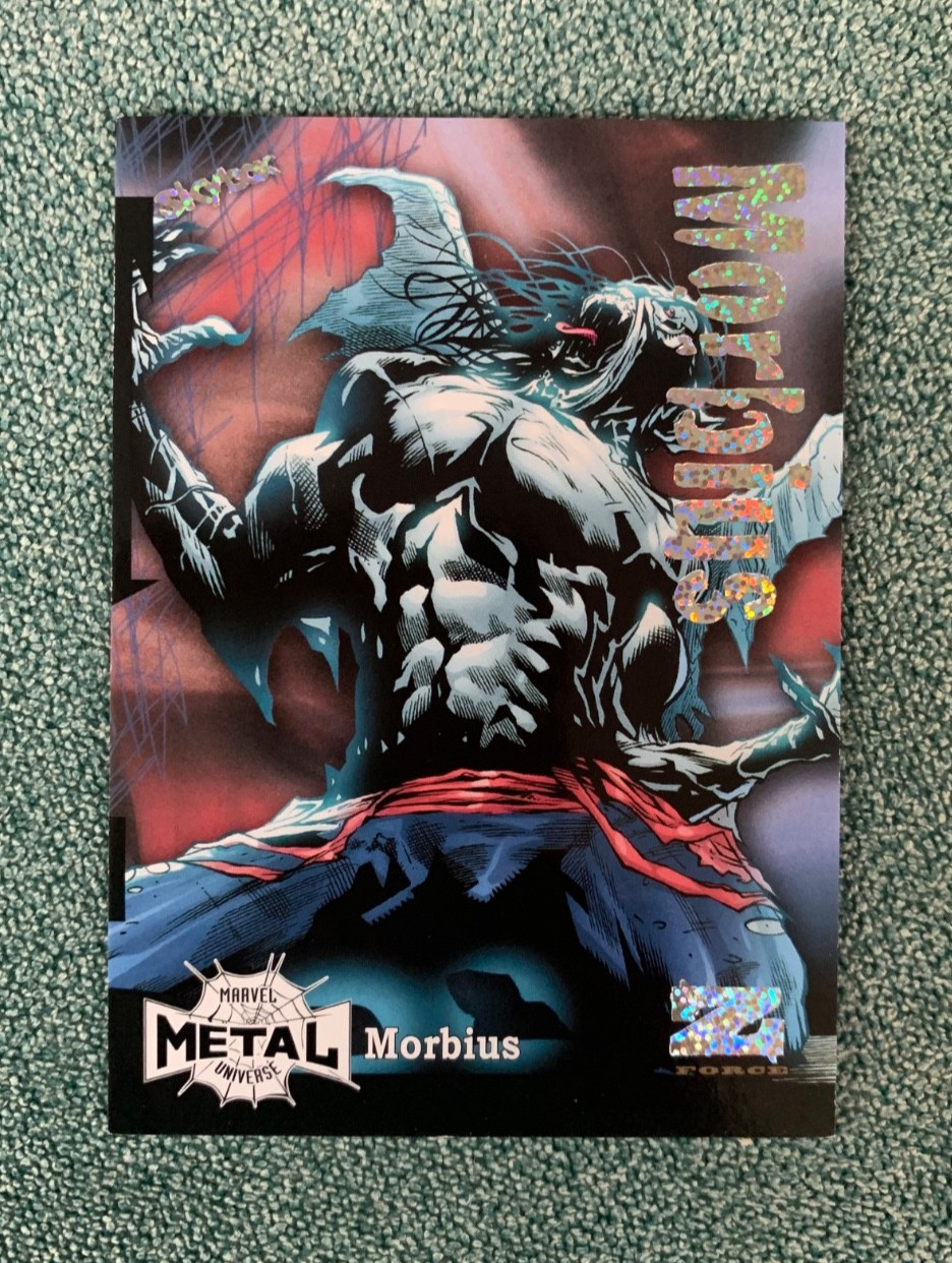 2022 Upper Deck Marvel Metal Universe Spider-Man Z-Force Rave 08/100 Morbius