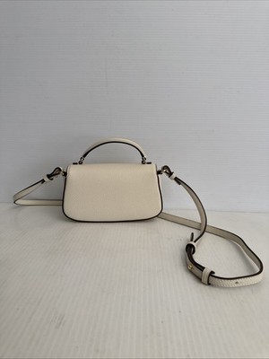 Tory Burch Britten エンボス スモール サッチェル NEW Tory Burch Britten Mini Top Handle Crossbody - 149645 - Ivory