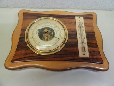 Vintage Regen Veranderlich Schon Weather Station Germany Barometer Thermometer
