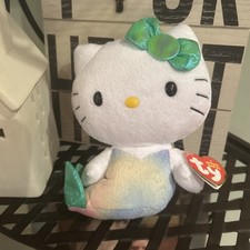 Ty Hello Kitty Mermaid Plush 6-inch Sanrio 2013 Rainbow