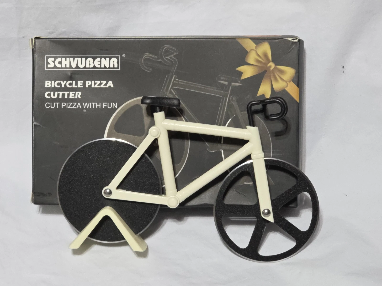 Bicycle Bike Pizza Cutter Dual Stainless Steel Cutting