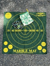 Vintage House Of Marbles Game Mat Tin Bag Of Marbles