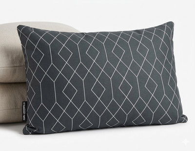 Exklusives KARL LAGERFELD MAISON Dekokissen   Modell ''GEO GEO''   35x55 cm