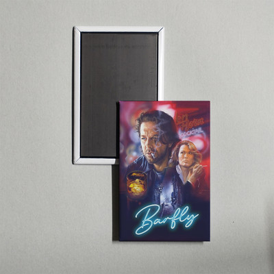 Barfly Mini Movie Poster Fridge Locker Magnet