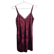 Vtg California Dynasty Second Skin Nightie Gown Chemise Slip Dress Small Silky