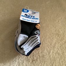 Kids No Snow Socks 10 Pack NWT Multicolored Size 5-4 Youth Socks