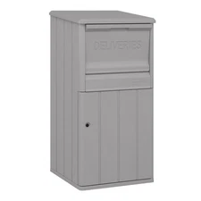 33.5-Gallon Capacity Package Delivery Box, Parcel Drop Box with Lock, Weather...