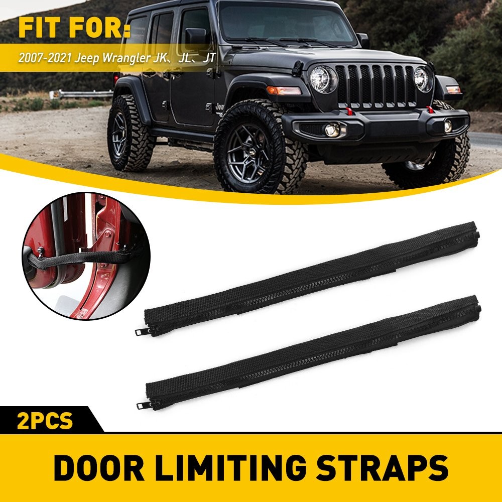 Door Limiting Check Strap Protecting Wire Harness For Jeep Wrangler JK JT JL USA thumbnail 13