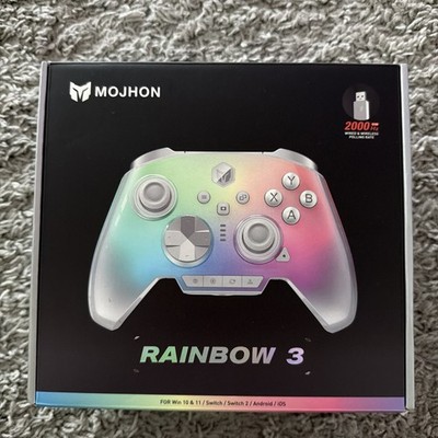 MOJHON Rainbow 3 Trigger Controller Windows Switch Android IOS Elite 2000 Hz NEW