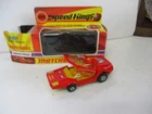 Matchbox Lesney Superkings K-40 Blaze Trailer- AMBER dome lights, boxed
