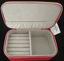 Estella Bartlett Coral Mini Jewel Box~"Woman On A Mission"~ Zippered~NWT