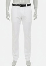 Perry Ellis Men's White Linen Blend Solid Twill Dress Pants Size 38W/30L