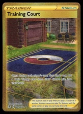 Training Court 282/264 Gold Secret Rare Pokemon Fusion Strike NM