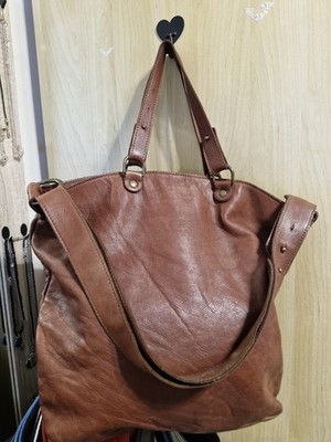 Vive la Difference, made in Italy, weiche Leder Shopper Damen Tasche Handtasche