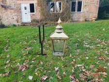 Brass Victorian style wall lamp/light/lantern coach house garden barn outside