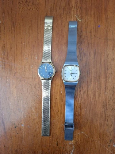 Vtg Seiko & Pulsar Watch Lot - Clean Crystals - Need Batteries