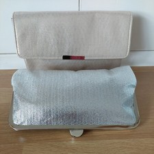 Image of Two Accessorize Clutch Bags, One In Silver And One In Gold. Unused From Purchase