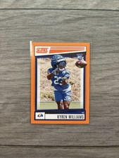 2022 Panini Score Kyren Williams Rams RC Rookie #332 Orange Card. rookie card picture