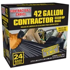 Contractor's Choice 24-Count 42-Gallon Outdoor Clean Up Construction Trash Bags