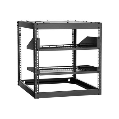 10U Steel Open Frame Network Rack 23in Depth 500lb Capacity
