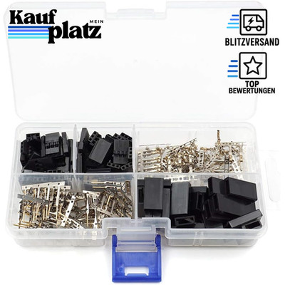 Servostecker Crimp-Kit 30 Sets Buchse Stecker kompatibel für Hitec Spektrum RC