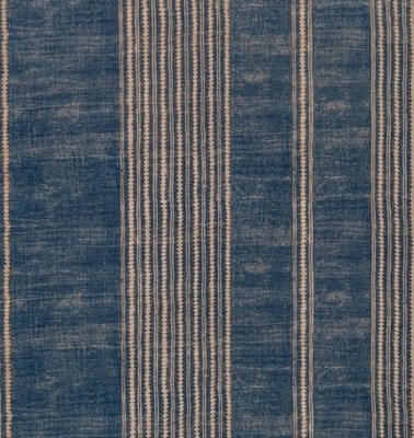 ROBERT KIME CURTAIN FABRIC ''HISHI - BLUE'' 2.4 METRES Cotton Blend
