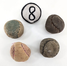 Vintage Lot Of 5 Hacky Sacks 2 panel Used and Worn