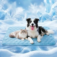 Cooling Mat for Dogs, Q-Max 0.5 Washable Dog Cooling Mat, Portable Kennel Coo...