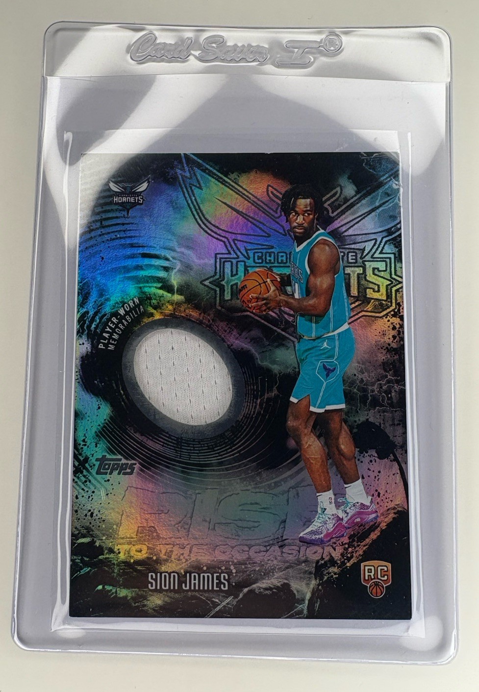 2025-26 Topps Basketball Sion James Rise To The Occasion Patch Foil RC RTO-SJ