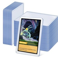 20-100pcs 35pt Trading Card Holder Top Loading Clear Protective Hard Plastic Car