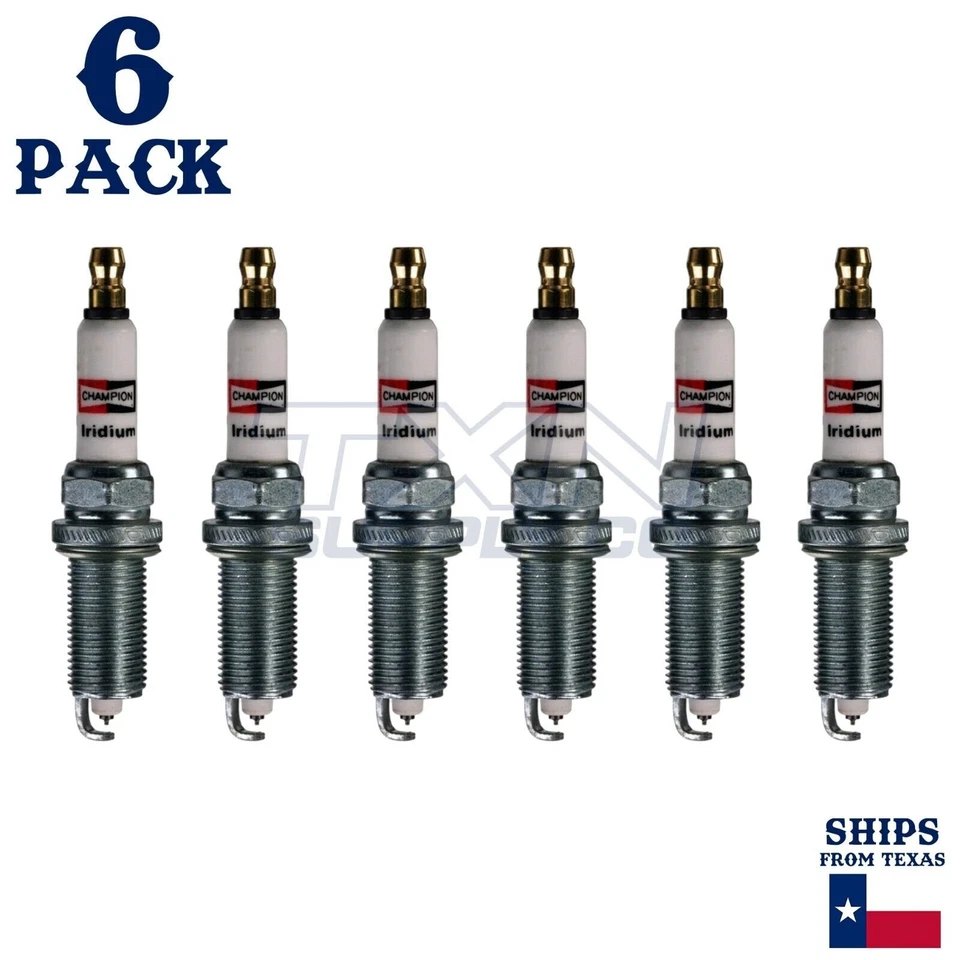 6 Pack Champion Iridium Spark Plugs for 1999-2004 Honda Odyssey 3.5L V6 - Image 2 of 3