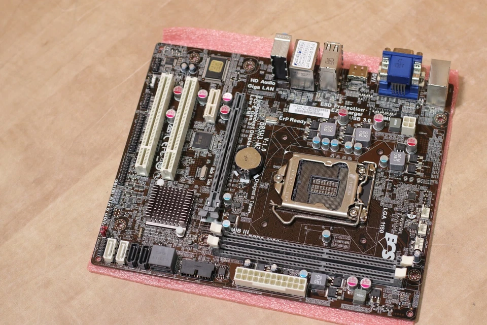 ECS B85h3-m3 V1.0 Lga1150 Intel B85 HDMI USB 3.0 Micro ATX Motherboard OPEN BOX - Image 4 of 4