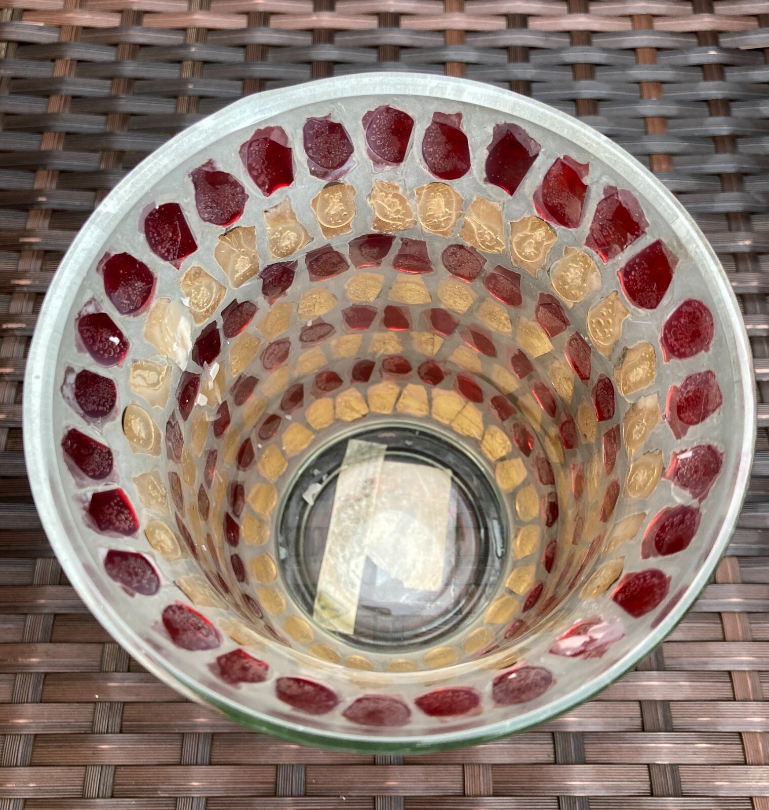 Yankee Candle Amber Glow Votive/Pillar Candle Holder eBay