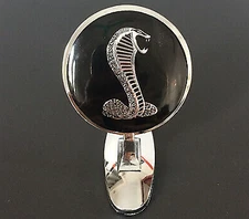 Car Metal Chrome Hood Ornament Badge Emblem Super Snake Cobra Universal Fit