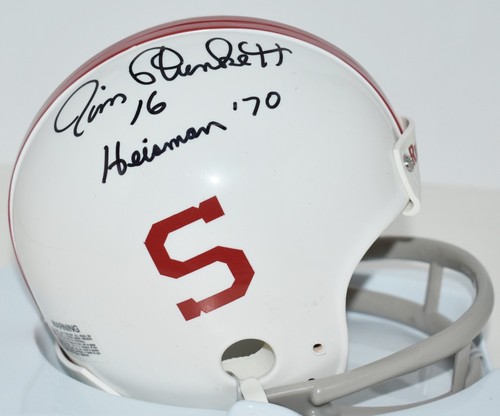 JIM PLUNKETT AUTOGRAPHED CUSTOM MINI HELMET STANFORD CARDINALS HEISMAN 1970 JSA - Picture 2 of 6