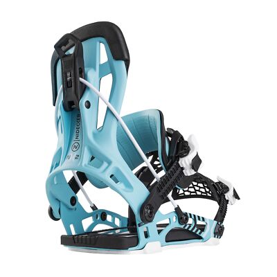 FLOW ビンディング NX2 FUSION BLUE L Nidecker Flow NX2 Hybrid Men's Rear Entry Snowboard Bindings, Cyan