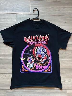 Killer Klowns From Outer Space Black T Shirt Horror Halloween Adult Clown
