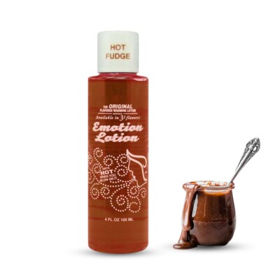 Emotion Flavored Lotion Warming Massage Sex Oil Lube Hot Fudge 4oz for sale  online