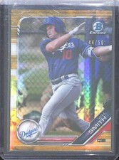 2019 Bowman Chrome Gold Refractor #BCP-91 Will Smith No 44 of 50