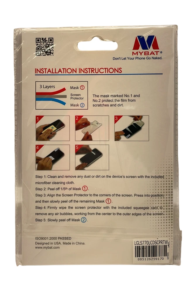 MyBat Screen Protector for LG LS770 (G Stylo) Clear - Image 4 of 4