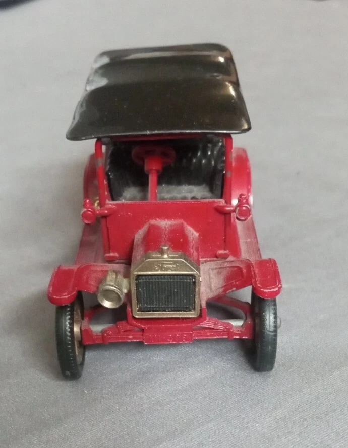 Винтажный Lesney спичечный коробок модели прошлых лет 1911 Ford модель T литой автомобиль #Y1 - Изображение 4 из 4
